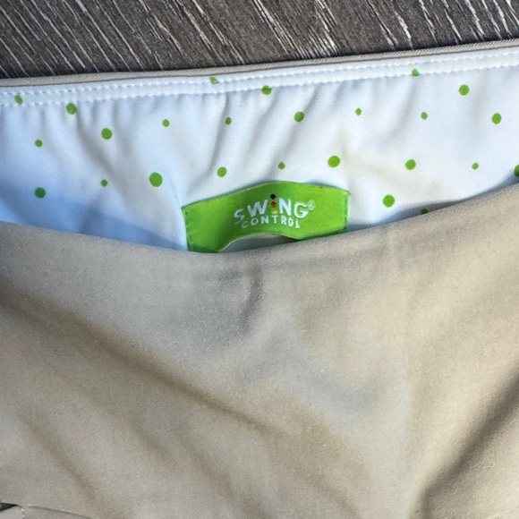 Swing Control Tan Cropped Pants with Stripe Accent 0114 - Picture 3 of 5